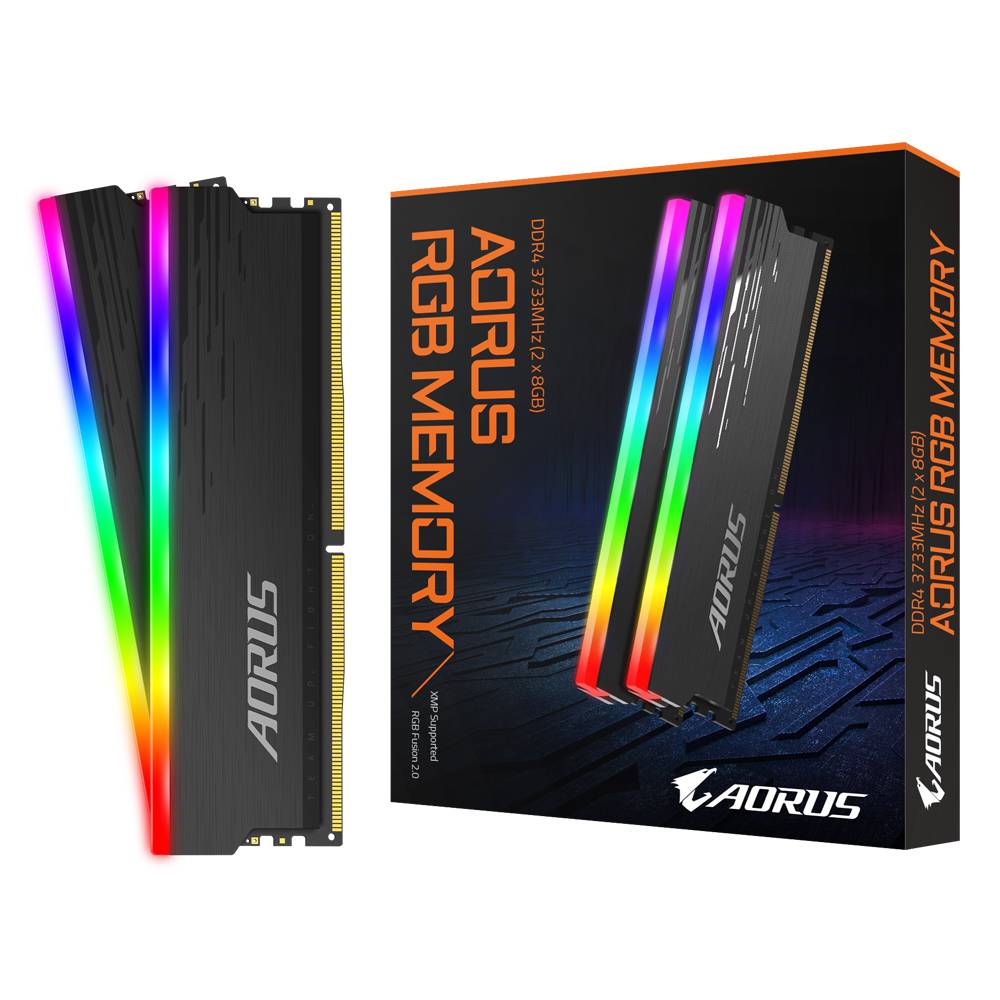 Gigabyte AORUS RGB PC-Arbeitsspeicher Kit DDR4 16GB 2 x 8GB 3733MHz 288pin DIMM GP-ARS16G37