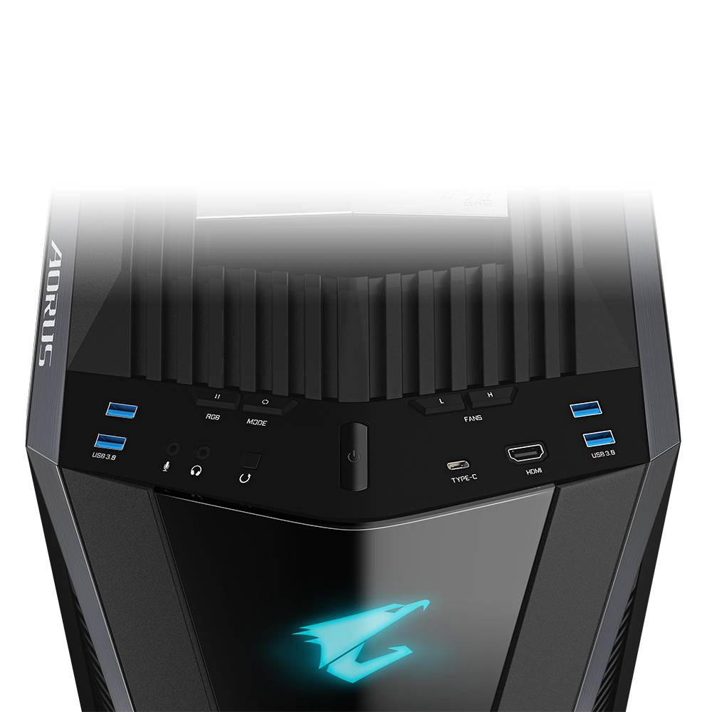 Gigabyte AORUS C700 GLASS - FT - ATX - Seitenteil mit Fenster (gehärtetes Glas)