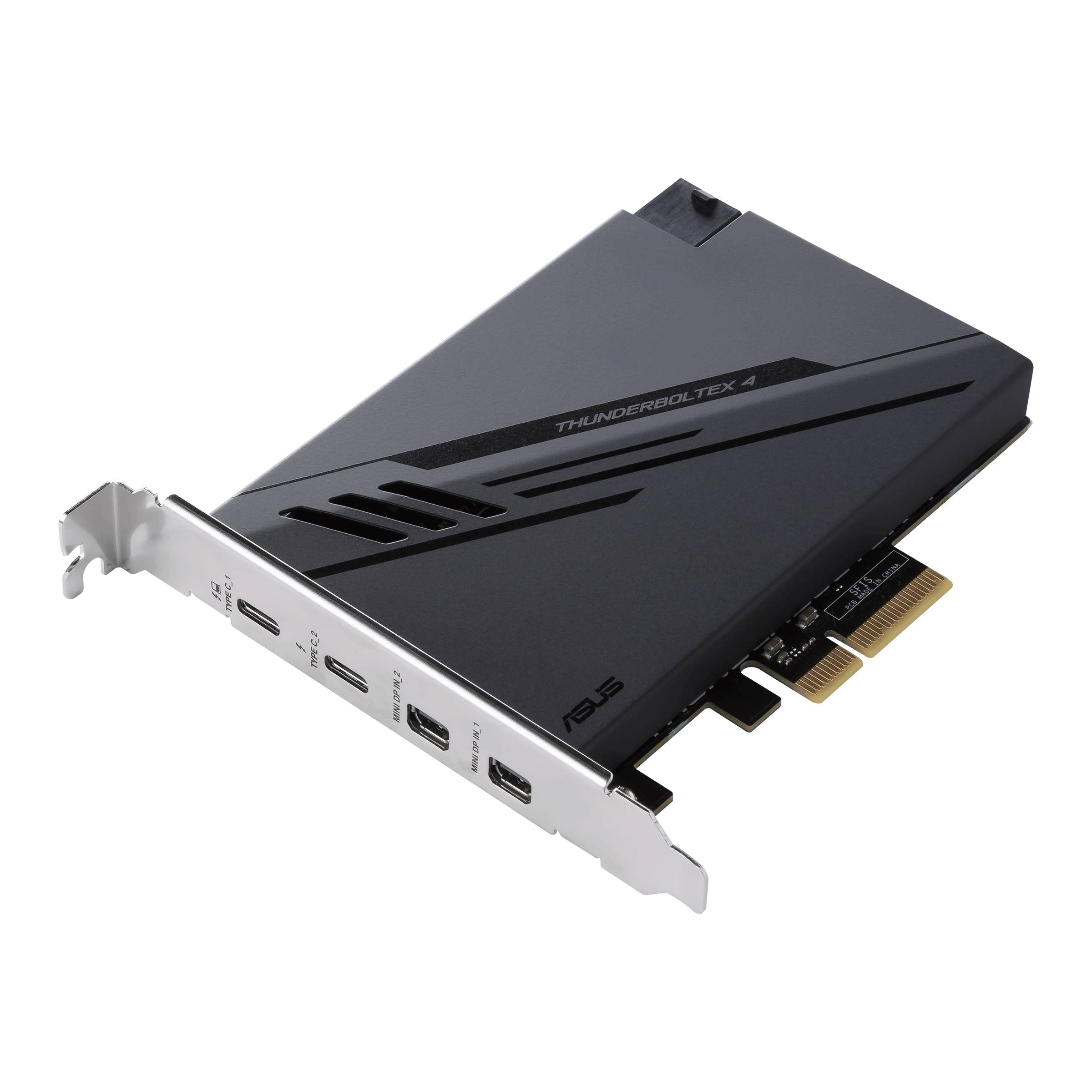 Asus ThunderboltEX 4 PCI-Express Karte Mini DisplayPort, PCIe, Thunderbolt, USB-A (USB 2.0), USB-A (USB 3.2 Gen 2) PCIe