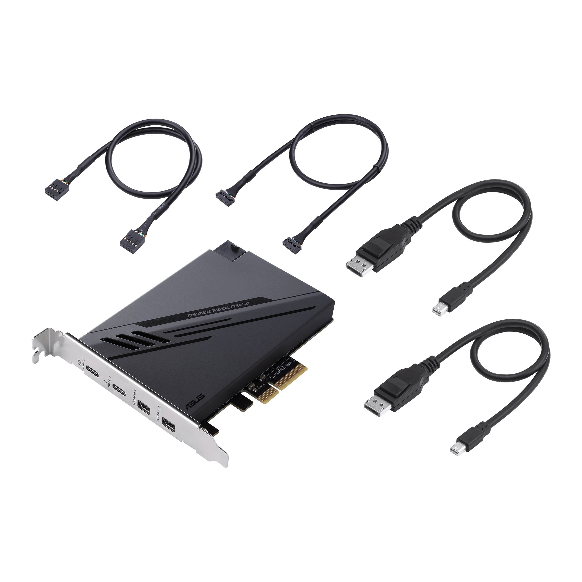 Asus ThunderboltEX 4 PCI-Express Karte Mini DisplayPort, PCIe, Thunderbolt, USB-A (USB 2.0), USB-A (USB 3.2 Gen 2) PCIe