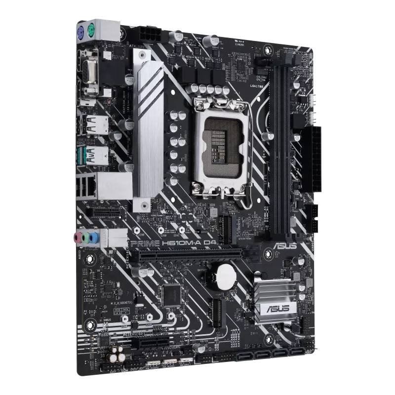 Asus PRIME H610M-A D4-CSM Mainboard Sockel (PC) Intel® LGA 1700 Formfaktor (Details) Micro-ATX Mainboard-Chipsatz Intel® H610