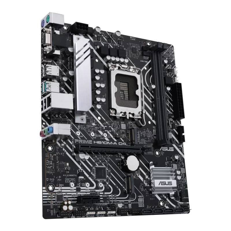Asus PRIME H610M-A D4-CSM Mainboard Sockel (PC) Intel® LGA 1700 Formfaktor (Details) Micro-ATX Mainboard-Chipsatz Intel® H610