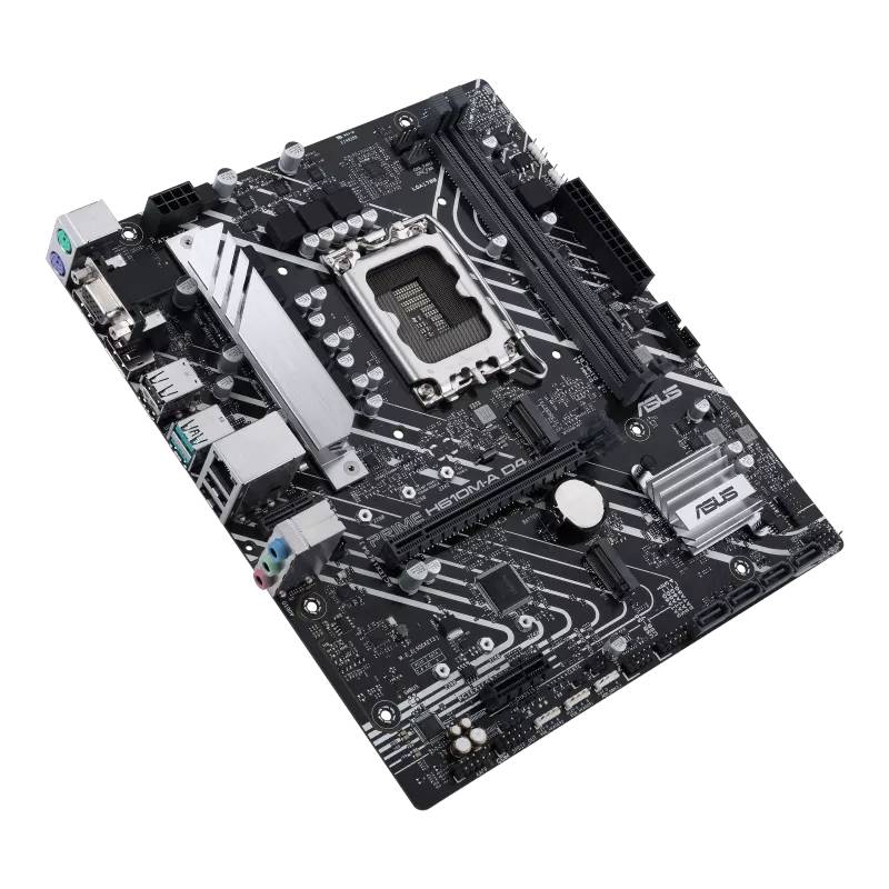 Asus PRIME H610M-A D4-CSM Mainboard Sockel (PC) Intel® LGA 1700 Formfaktor (Details) Micro-ATX Mainboard-Chipsatz Intel® H610