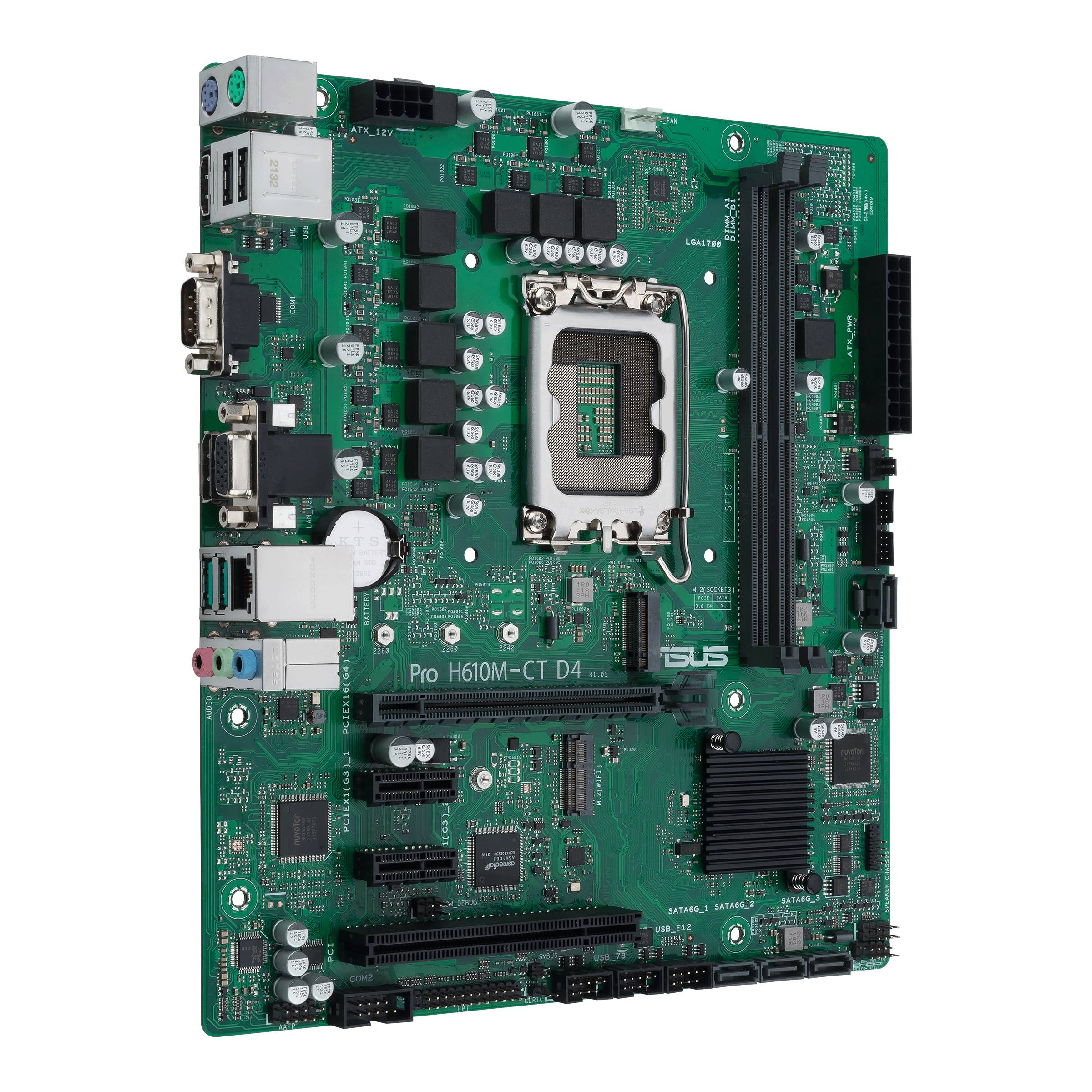 Asus PRO H610M-C D4-CSM Mainboard Sockel (PC) Intel® LGA 1700 Formfaktor (Details) Micro-ATX Mainboard-Chipsatz Intel® H610