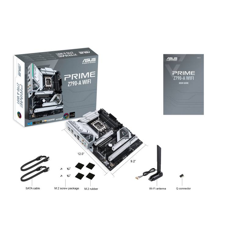 Asus PRIME Z790-A WIFI Mainboard Sockel (PC) Intel® LGA 1700 Formfaktor (Details) ATX Mainboard-Chipsatz Intel® Z790