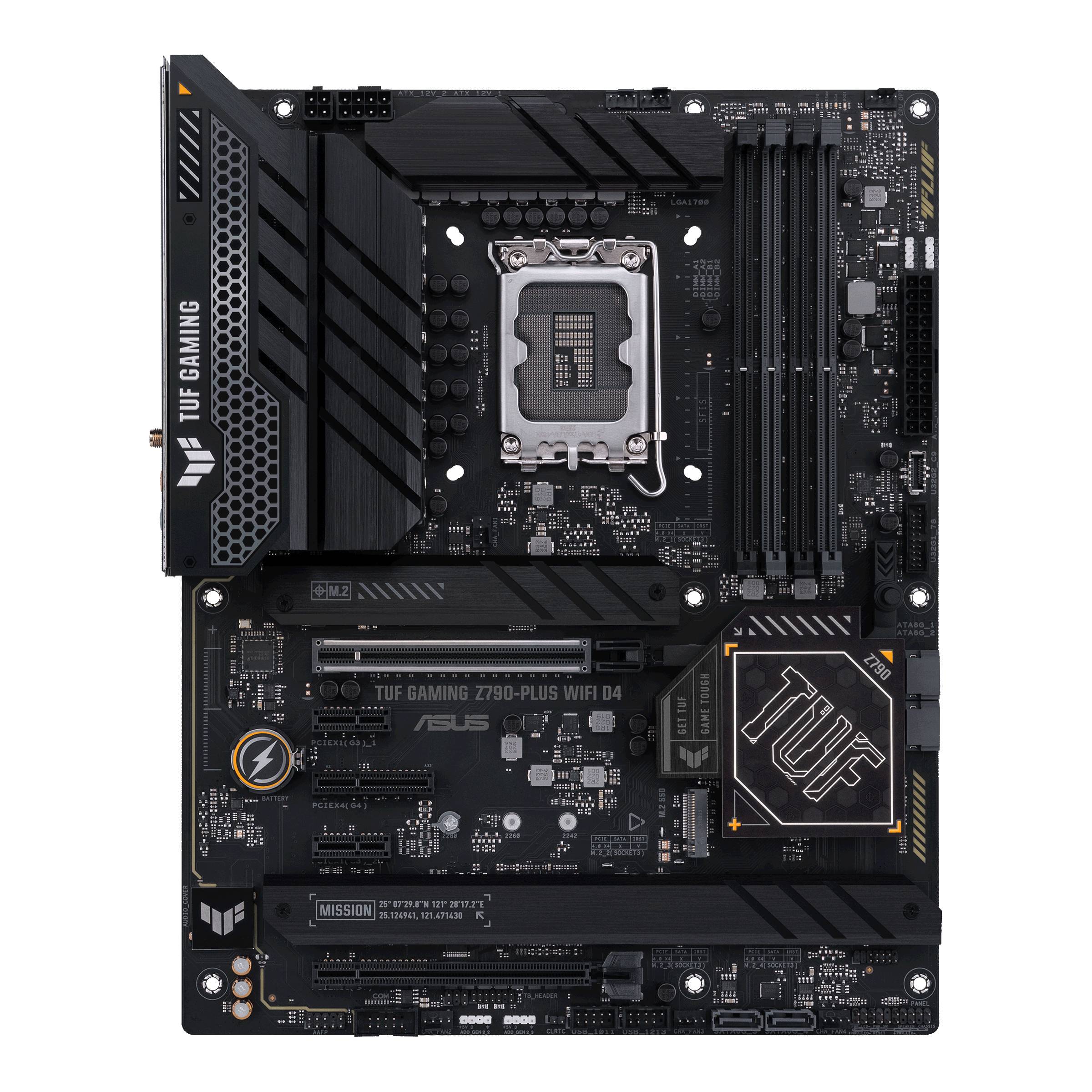 Asus TUF GAMING Z790-PLUS WIFI D4 Mainboard Sockel (PC) Intel® LGA 1700 Formfaktor (Details) ATX Mainboard-Chipsatz Intel® Z790