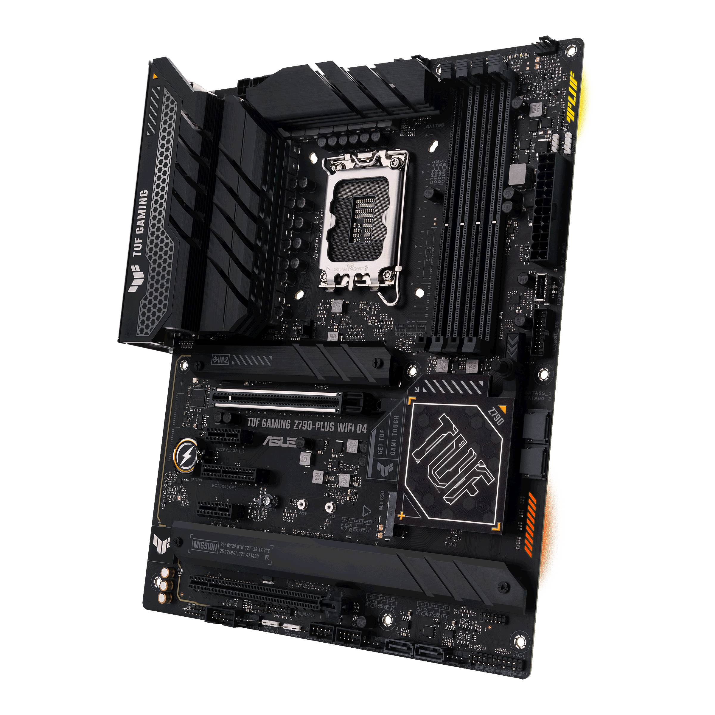Asus TUF GAMING Z790-PLUS WIFI D4 Mainboard Sockel (PC) Intel® LGA 1700 Formfaktor (Details) ATX Mainboard-Chipsatz Intel® Z790