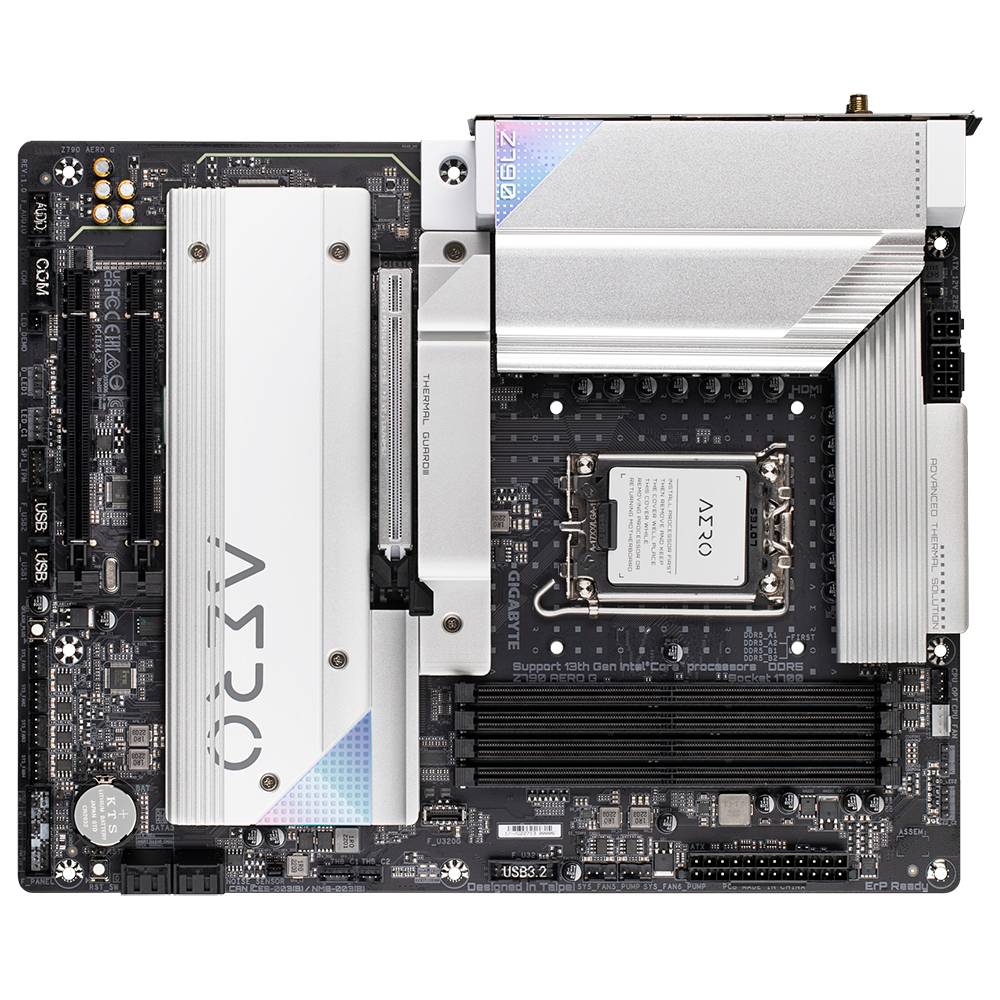 Gigabyte Z790 AERO G Mainboard Sockel (PC) Intel® LGA 1700 Formfaktor (Details) ATX Mainboard-Chipsatz Intel® Z790