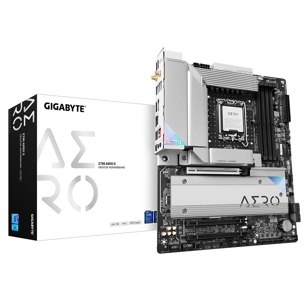 Gigabyte Z790 AERO G Mainboard Sockel (PC) Intel® LGA 1700 Formfaktor (Details) ATX Mainboard-Chipsatz Intel® Z790