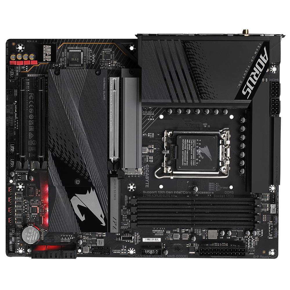 Gigabyte Z790 AORUS ELITE AX Mainboard Sockel (PC) Intel® LGA 1700 Formfaktor (Details) ATX Mainboard-Chipsatz Intel® Z790