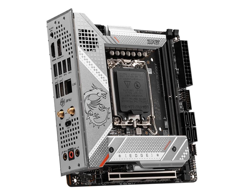 MSI MPG Z790I EDGE WIFI Mainboard Sockel (PC) Intel® LGA 1700 Formfaktor (Details) Mini-ITX Mainboard-Chipsatz Intel® Z790