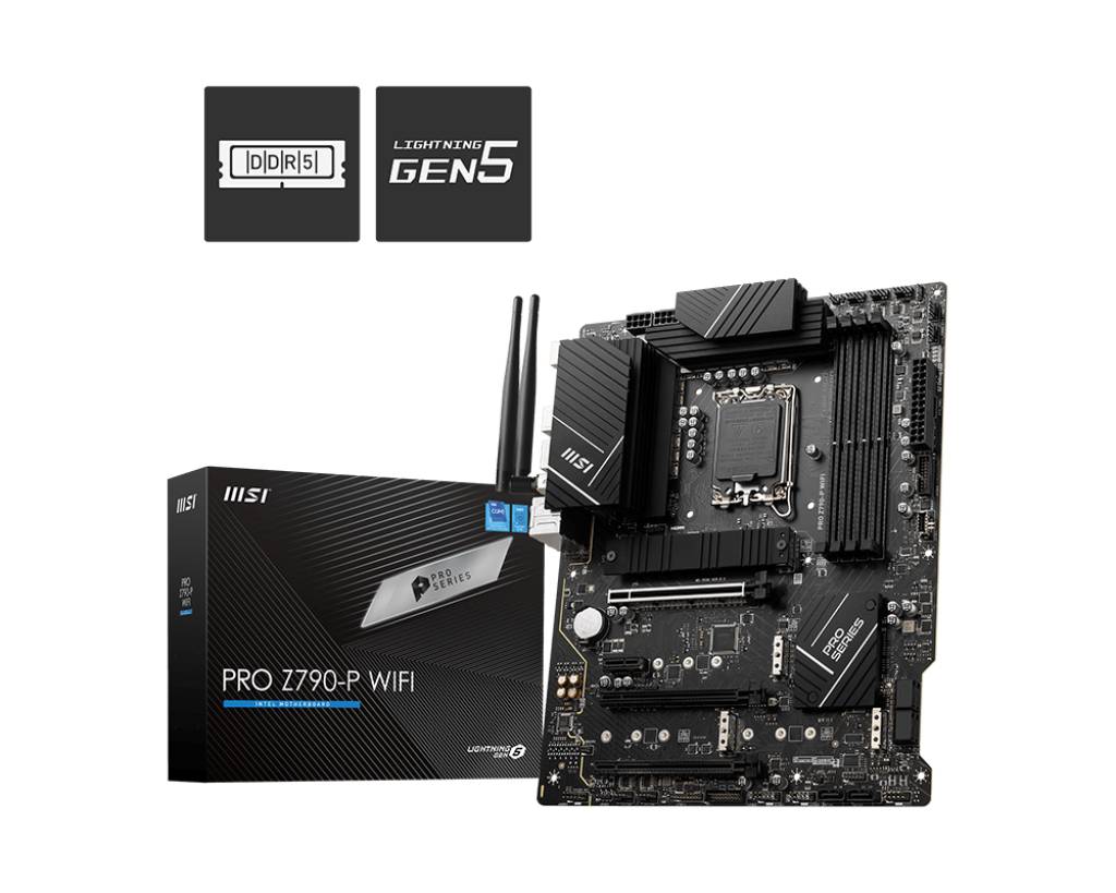 MSI PRO Z790-P WIFI Mainboard Sockel (PC) Intel® LGA 1700 Formfaktor (Details) ATX Mainboard-Chipsatz Intel® Z790