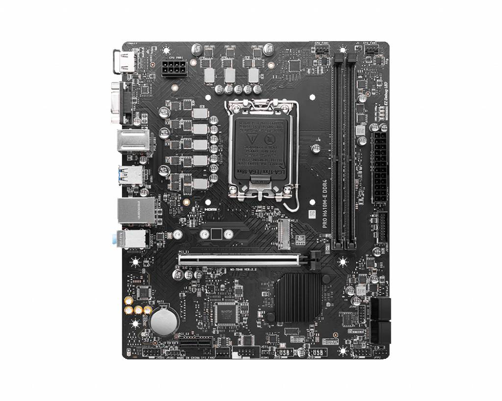 MSI PRO H610M-E DDR4 Mainboard Sockel (PC) Intel® LGA 1700 Formfaktor (Details) Micro-ATX Mainboard-Chipsatz Intel® H610