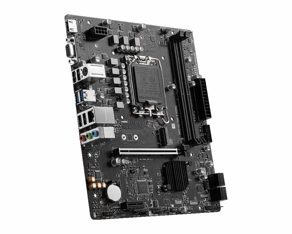 MSI PRO H610M-E DDR4 Mainboard Sockel (PC) Intel® LGA 1700 Formfaktor (Details) Micro-ATX Mainboard-Chipsatz Intel® H610