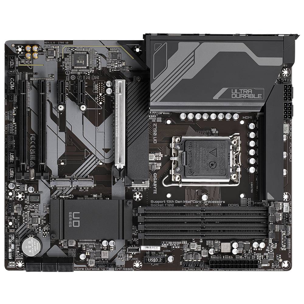 Gigabyte Z790 UD Mainboard Sockel (PC) Intel® LGA 1700 Formfaktor (Details) ATX Mainboard-Chipsatz Intel® Z790