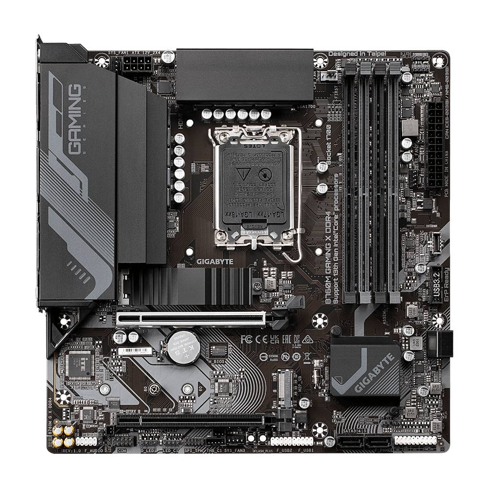 Gigabyte B760M GAMING X DDR4 Mainboard Sockel (PC) Intel® LGA 1700 Formfaktor (Details) Micro-ATX Mainboard-Chipsatz Intel® B760