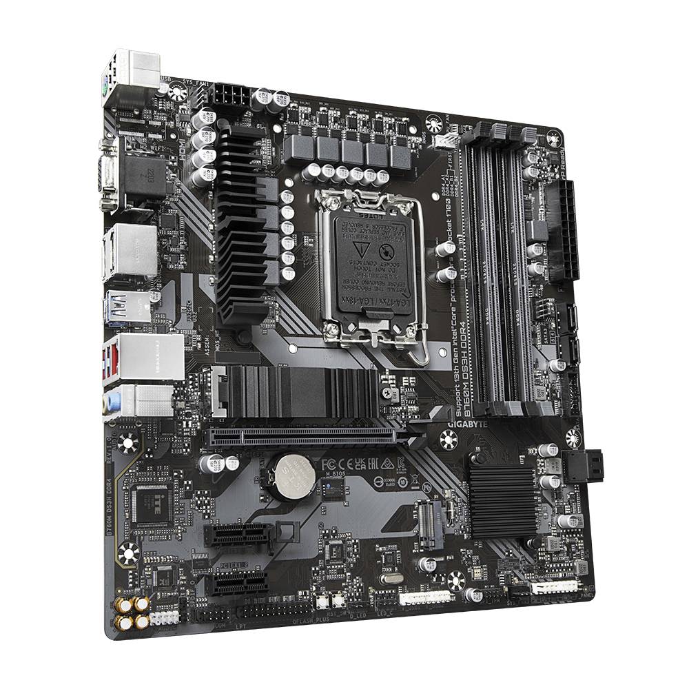 Gigabyte B760M DS3H DDR4 Mainboard Sockel (PC) Intel® LGA 1700 Formfaktor (Details) Micro-ATX Mainboard-Chipsatz Intel® B760