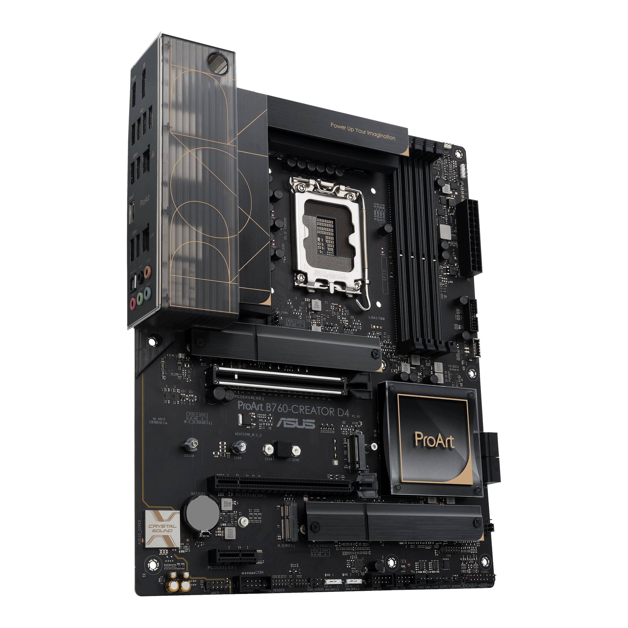 Asus PROART B760-CREATOR D4 Mainboard Sockel (PC) Intel® LGA 1700 Formfaktor (Details) ATX Mainboard-Chipsatz Intel® B760