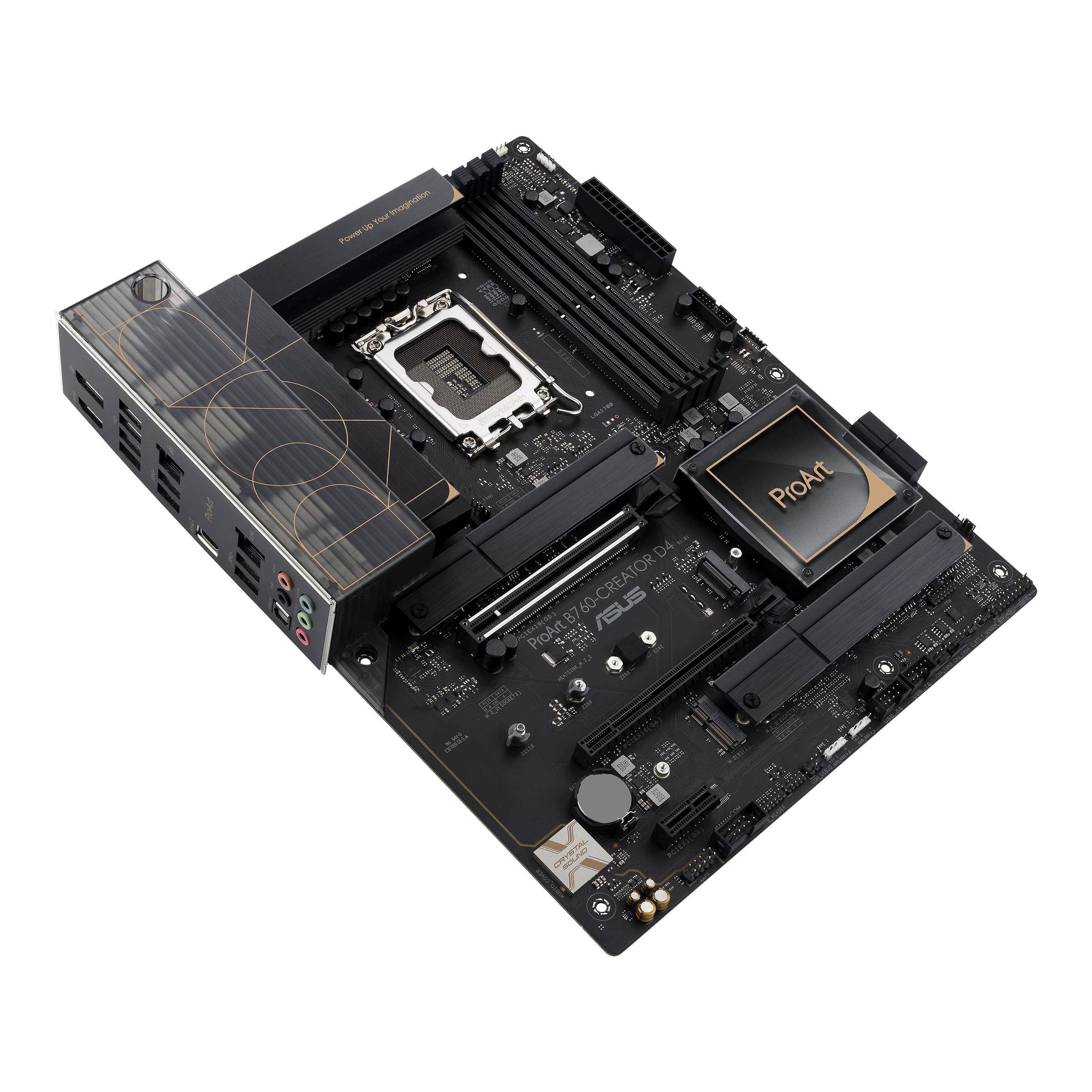 Asus PROART B760-CREATOR D4 Mainboard Sockel (PC) Intel® LGA 1700 Formfaktor (Details) ATX Mainboard-Chipsatz Intel® B760