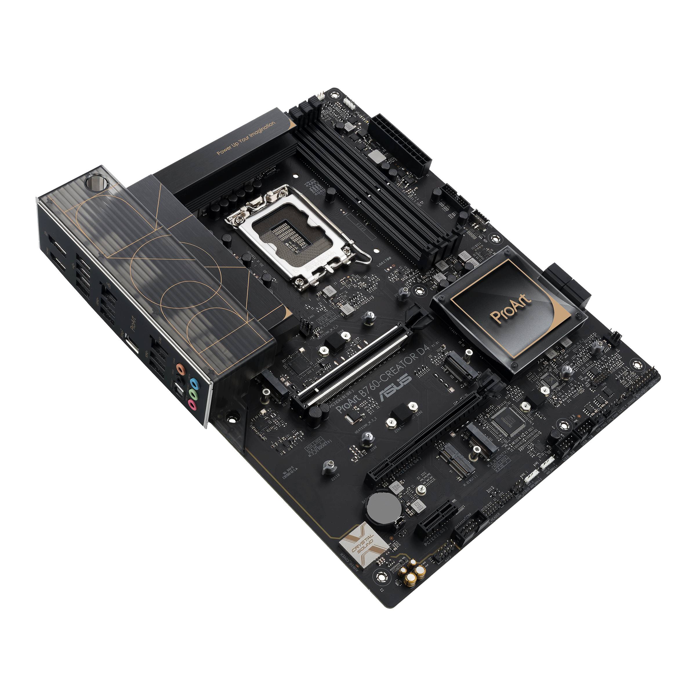 Asus PROART B760-CREATOR D4 Mainboard Sockel (PC) Intel® LGA 1700 Formfaktor (Details) ATX Mainboard-Chipsatz Intel® B760