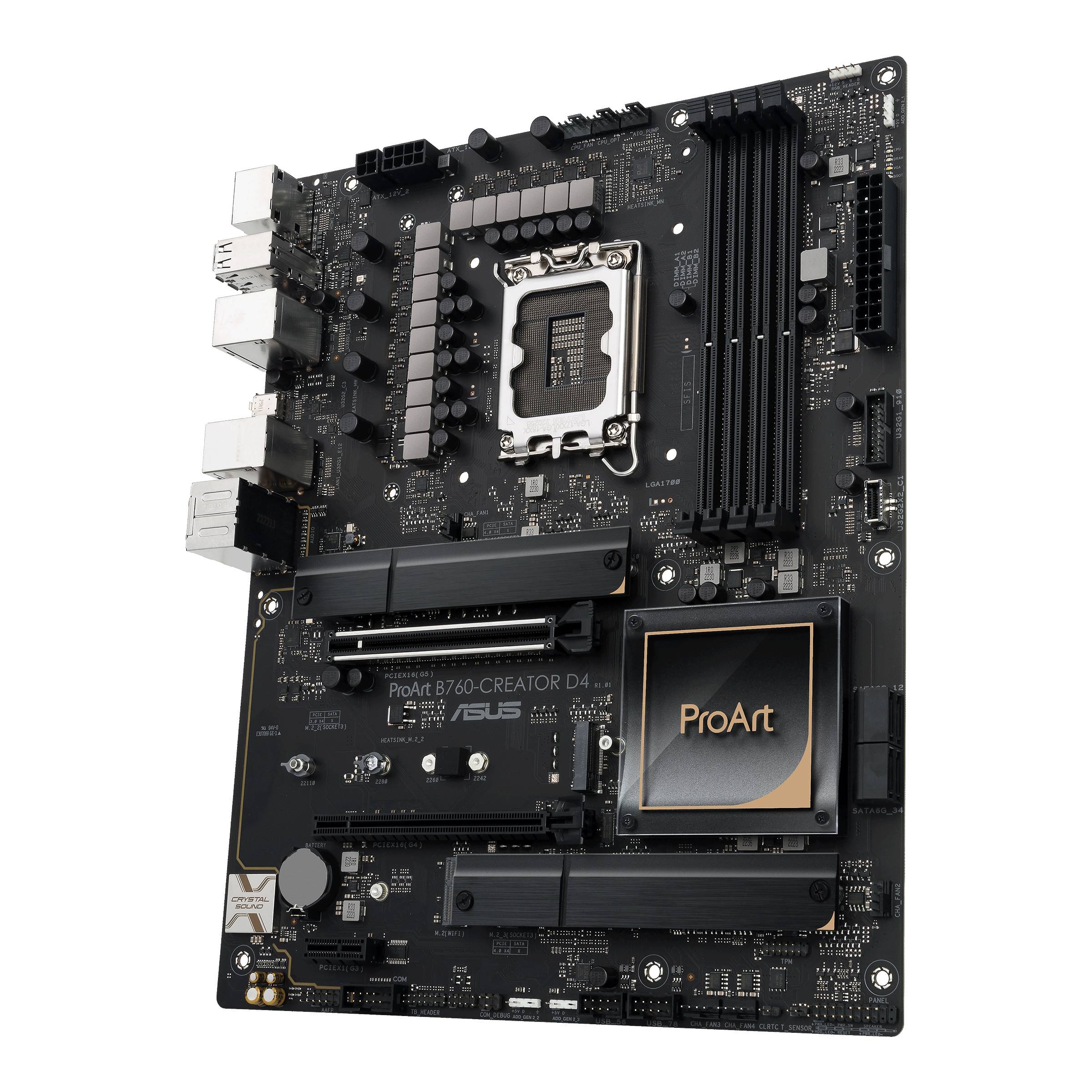 Asus PROART B760-CREATOR D4 Mainboard Sockel (PC) Intel® LGA 1700 Formfaktor (Details) ATX Mainboard-Chipsatz Intel® B760