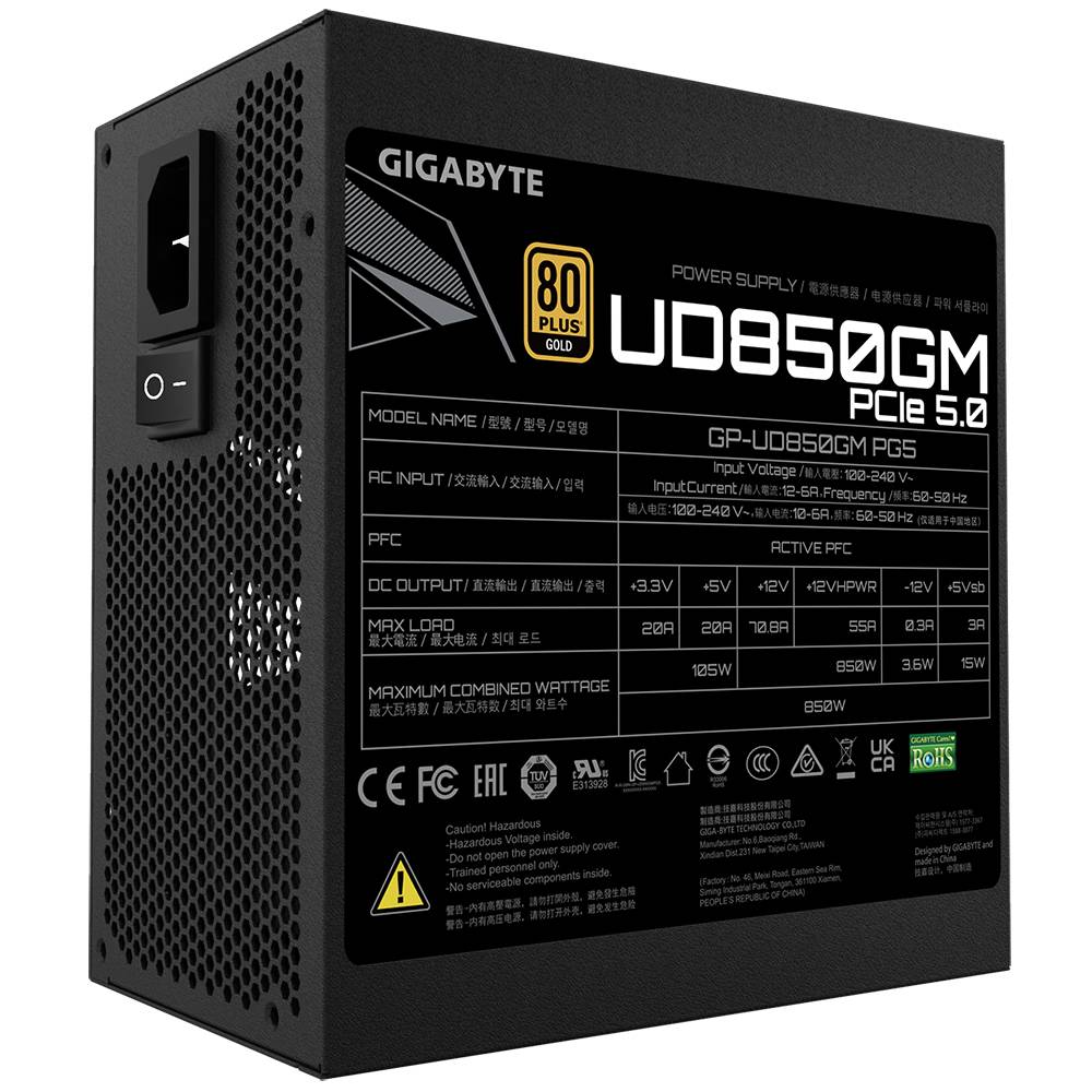 Gigabyte GP-UD850GM PG5 PC Netzteil 850 W 80PLUS® Gold