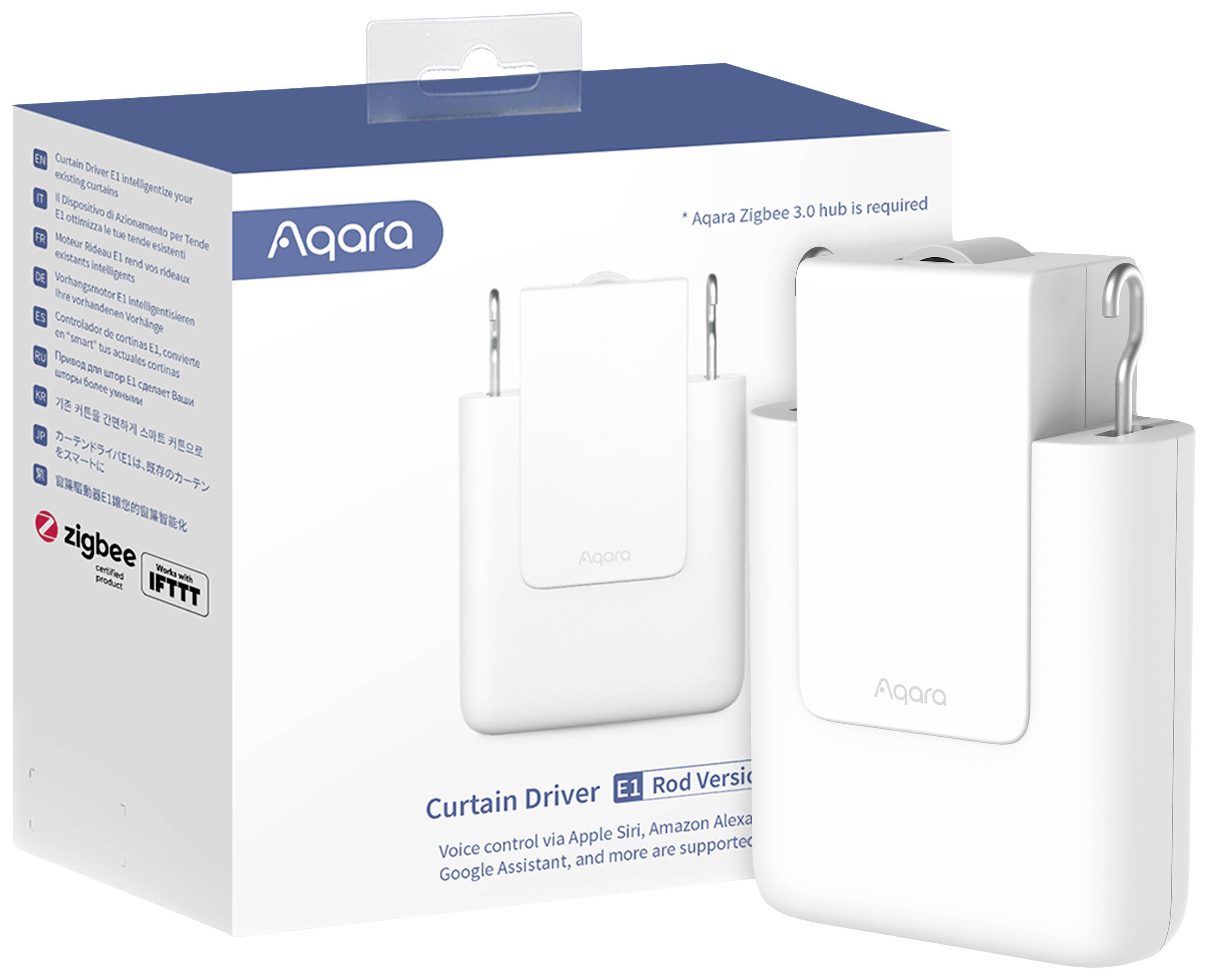 Aqara Vorhangsteuerung CM-M01 Weiß Apple HomeKit, Alexa (separate Basisstation erforderlich), Google Home (separate Basisstation erforderlich)