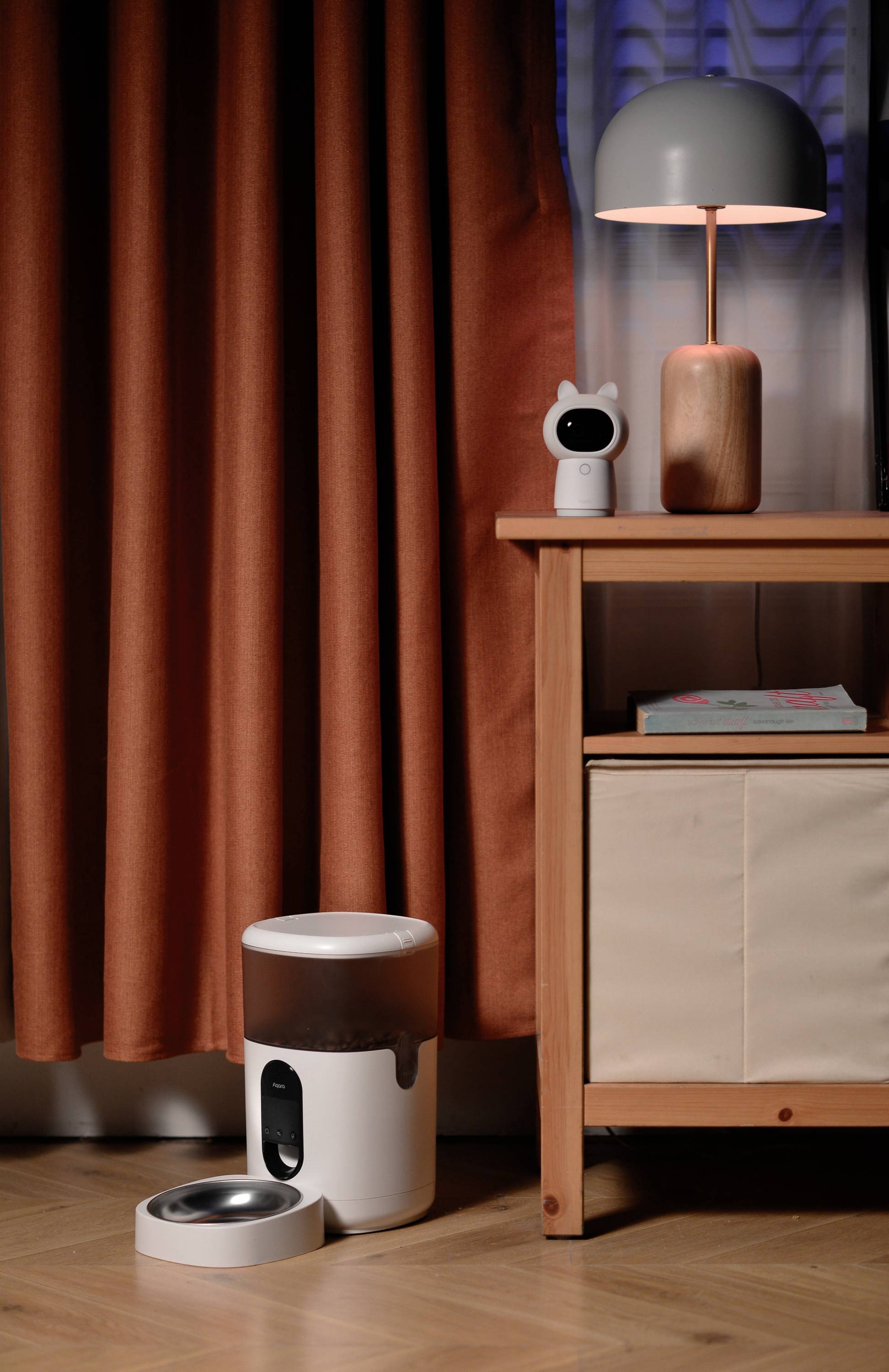 Aqara Futterautomat PETC1-M01 Weiß Alexa (separate Basisstation erforderlich), Google Home (separate Basisstation erforderlich)