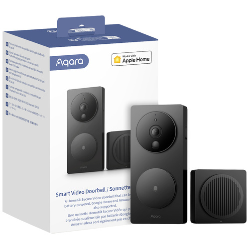Aqara Video-Türsprechanlage SVD-C03 Schwarz Apple HomeKit, Alexa, Google Home, IFTTT
