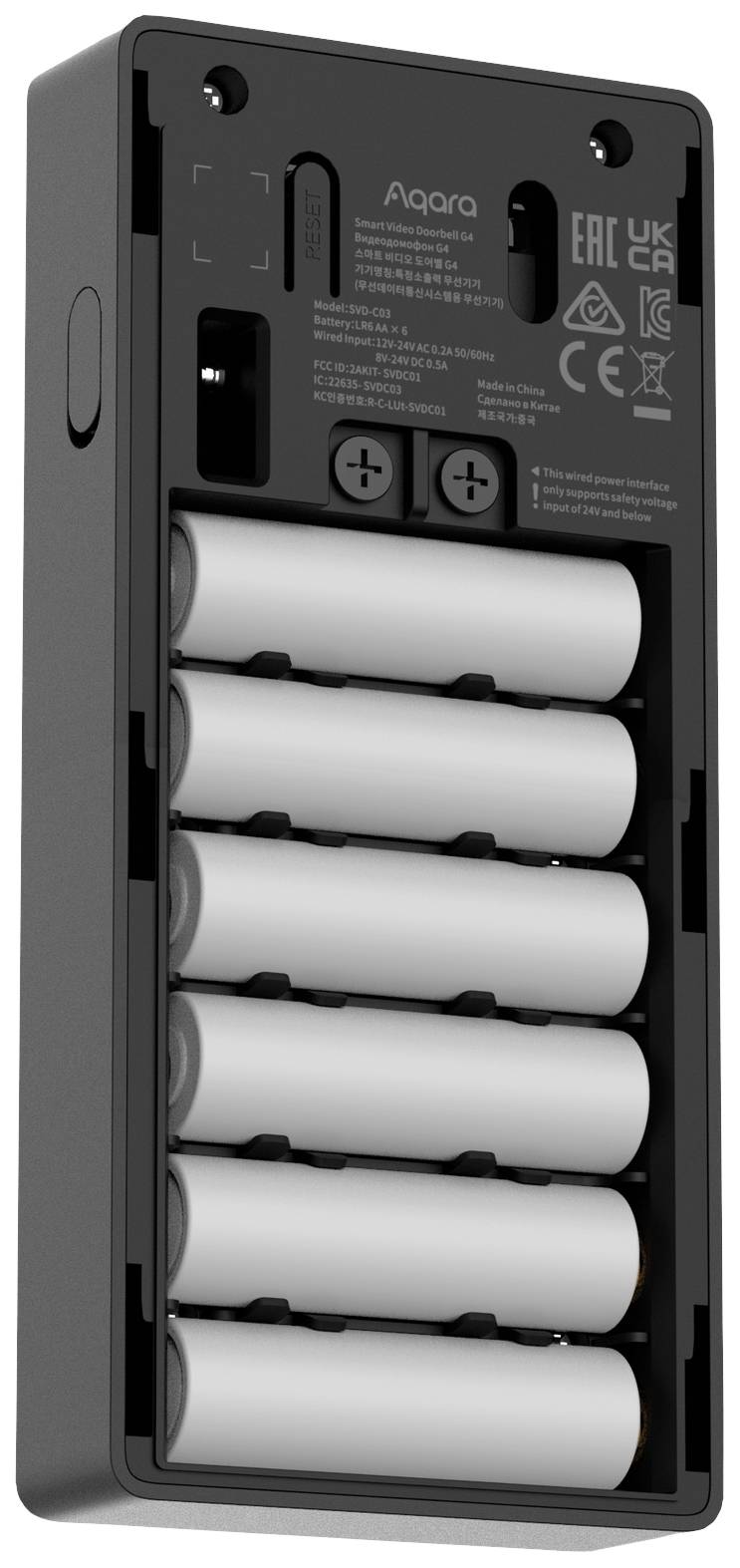 Aqara Video-Türsprechanlage SVD-C03 Schwarz Apple HomeKit, Alexa, Google Home, IFTTT