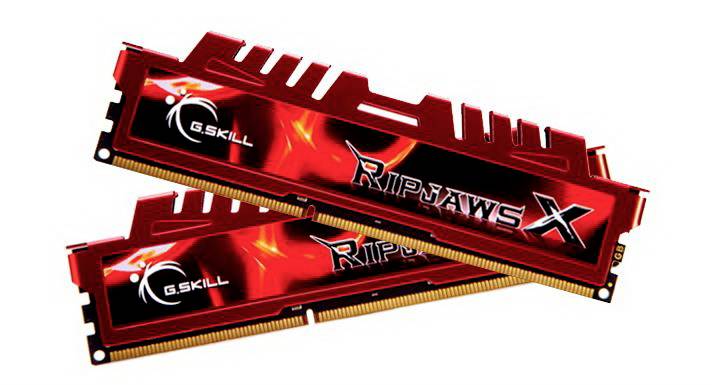 G.Skill RipjawsX, 16GB (2x 8GB) DDR3 PC-Arbeitsspeicher Kit DDR3 16 GB 2 x 8 GB 2133 MHz 240pin DIMM F3-2133C11D-16GXL