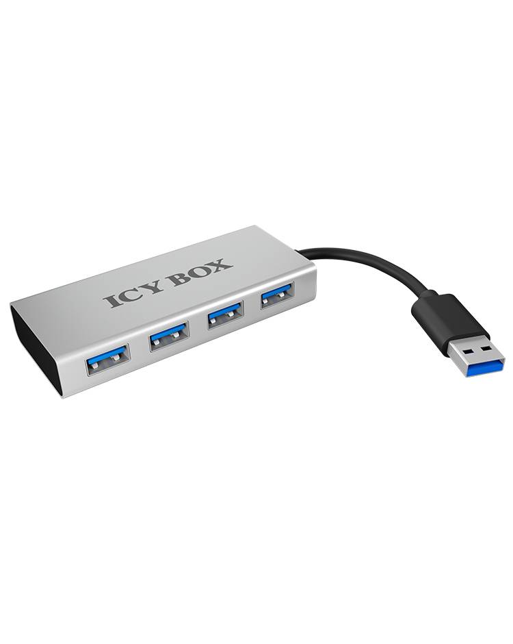 ICY BOX IB-AC6104 4 Port USB 3.2 Gen 1-Hub (USB 3.0) Weiß