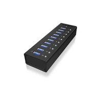 ICY BOX IB-AC6110 10 Port USB 3.2 Gen 1-Hub (USB 3.0) Schwarz ICY BOX IB-AC6110 10 Port USB 3.2 Gen 1-Hub (USB 3.0) Schwarz