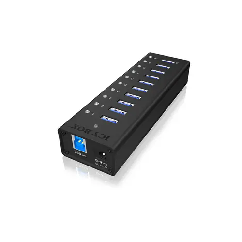 ICY BOX IB-AC6110 10 Port USB 3.2 Gen 1-Hub (USB 3.0) Schwarz ICY BOX IB-AC6110 10 Port USB 3.2 Gen 1-Hub (USB 3.0) Schwarz