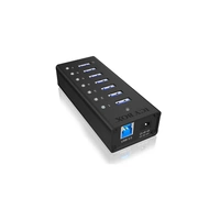 ICY BOX IB-AC618 7 Port USB 3.2 Gen 1-Hub (USB 3.0) Schwarz ICY BOX IB-AC618 7 Port USB 3.2 Gen 1-Hub (USB 3.0) Schwarz