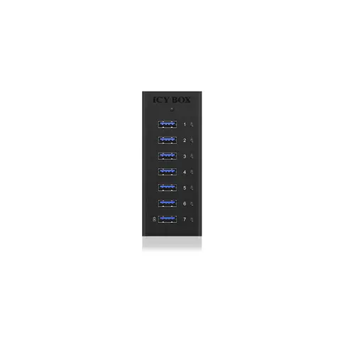 ICY BOX IB-AC618 7 Port USB 3.2 Gen 1-Hub (USB 3.0) Schwarz ICY BOX IB-AC618 7 Port USB 3.2 Gen 1-Hub (USB 3.0) Schwarz