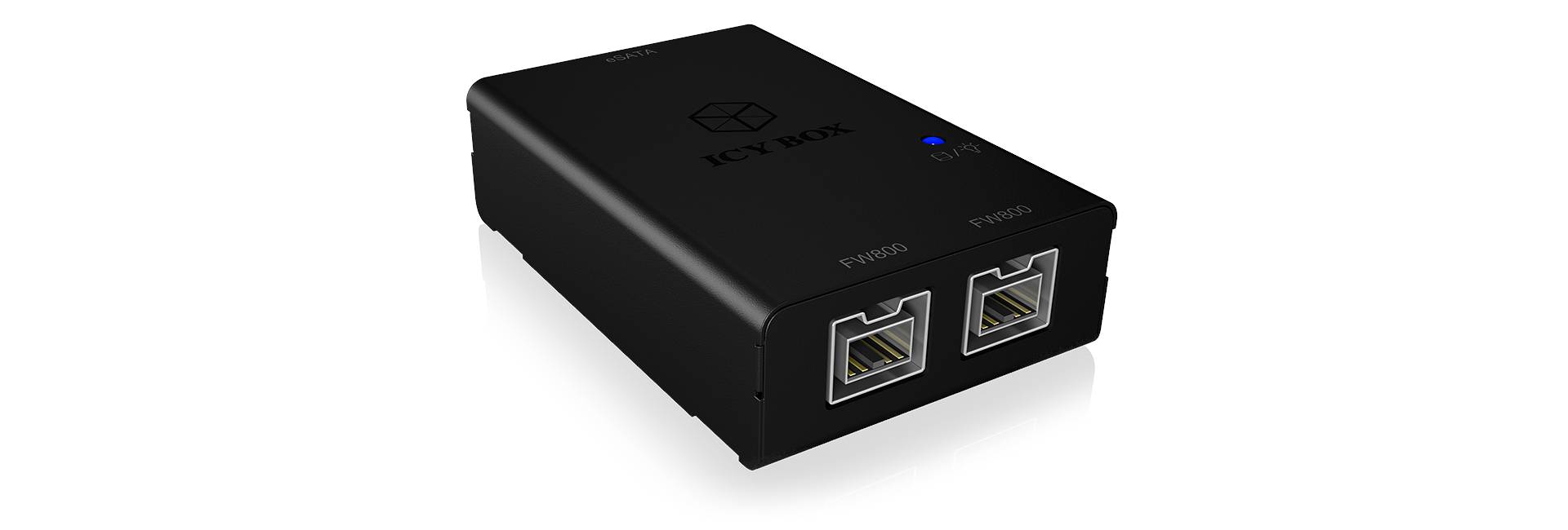 ICY BOX IB-AC547 Schnittstellen-Konverter [2x Firewire (800) Buchse 6pol. - 1x eSATA-Buchse 7pol.]