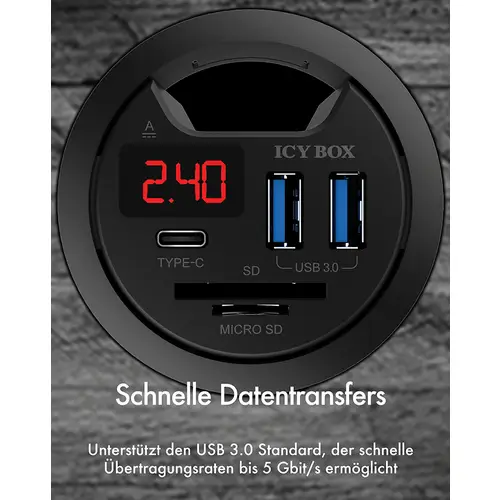 ICY BOX IB-HUB1404 3 Port USB 3.2 Gen 1-Hub (USB 3.0) Schwarz ICY BOX IB-HUB1404 3 Port USB 3.2 Gen 1-Hub (USB 3.0) Schwarz