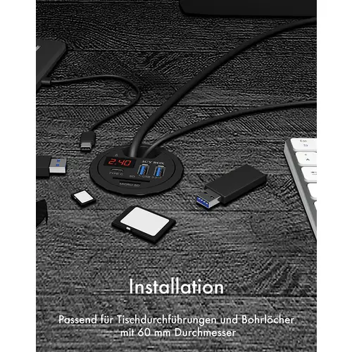 ICY BOX IB-HUB1404 3 Port USB 3.2 Gen 1-Hub (USB 3.0) Schwarz ICY BOX IB-HUB1404 3 Port USB 3.2 Gen 1-Hub (USB 3.0) Schwarz