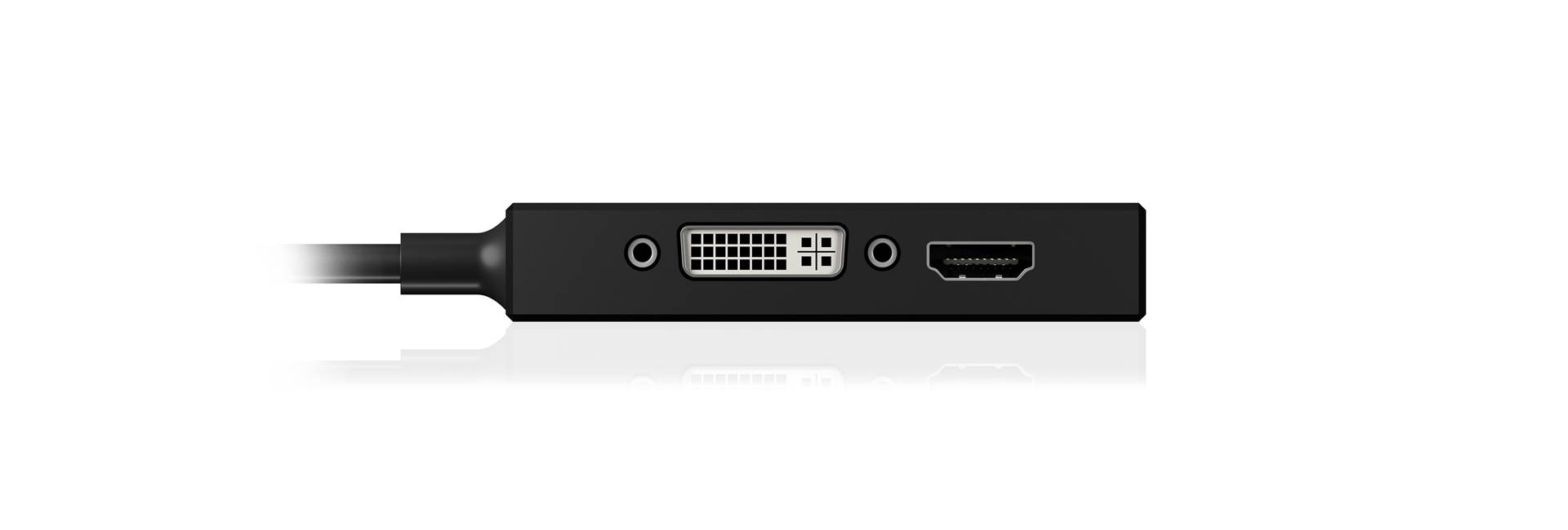 ICY BOX Monitor Adapter [1x Mini-DisplayPort Stecker - 1x DVI, VGA-Buchse, HDMI-Buchse] IB-AC1032