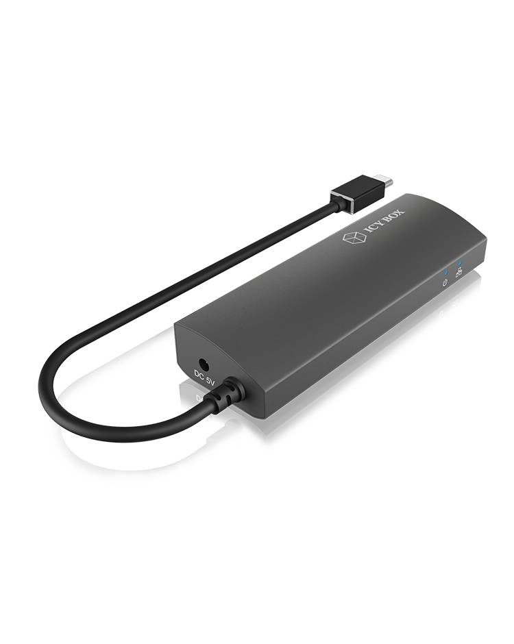 ICY BOX USB-C® Dockingstation IB-HUB1406-C Passend für Marke Dockingstations: Universal