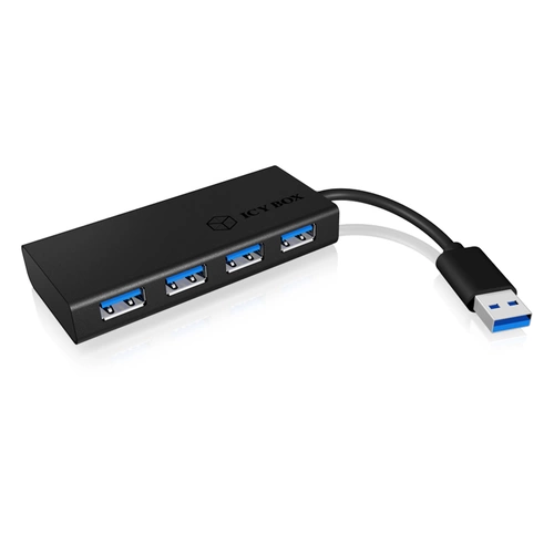 ICY BOX IB-AC6104-B 4 Port USB 3.2 Gen 1-Hub (USB 3.0) Schwarz ICY BOX IB-AC6104-B 4 Port USB 3.2 Gen 1-Hub (USB 3.0) Schwarz