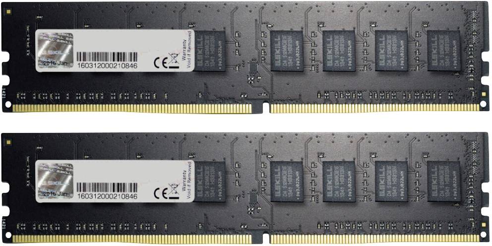 G.Skill Value PC-Arbeitsspeicher Kit DDR4 16GB 2 x 8GB 2666MHz 288pin DIMM F4-2666C19D-16GNT