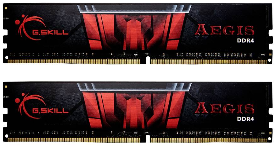 G.Skill Aegis DDR4 PC-Arbeitsspeicher Kit DDR4 16 GB 2 x 8 GB 2666 MHz 288pin DIMM F4-2666C19D-16GIS