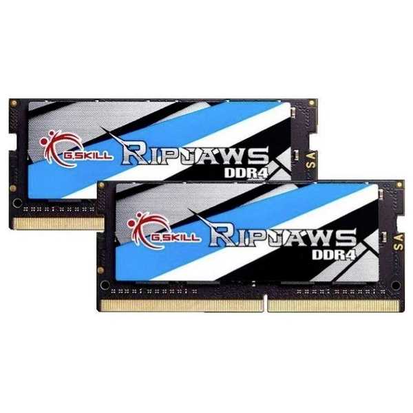 G.Skill Ripjaws Laptop-Arbeitsspeicher Modul DDR4 32GB 2 x 16GB 2400MHz 260pin SO-DIMM F4-2400C16D-32GRS G.Skill Ripjaws Laptop-Arbeitsspeicher Modul DDR4 32GB 2 x 16GB 2400MHz 260pin SO-DIMM F4-2400C16D-32GRS