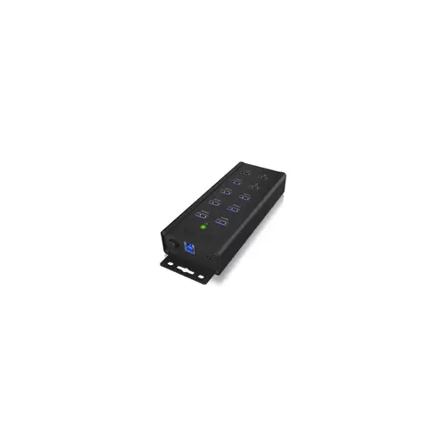 Pi1703 ICY BOX IB-HUB1703-QC3 USB-Hub 10 Port USB-A USB 3.0 5 GBit/s Schwarz ...