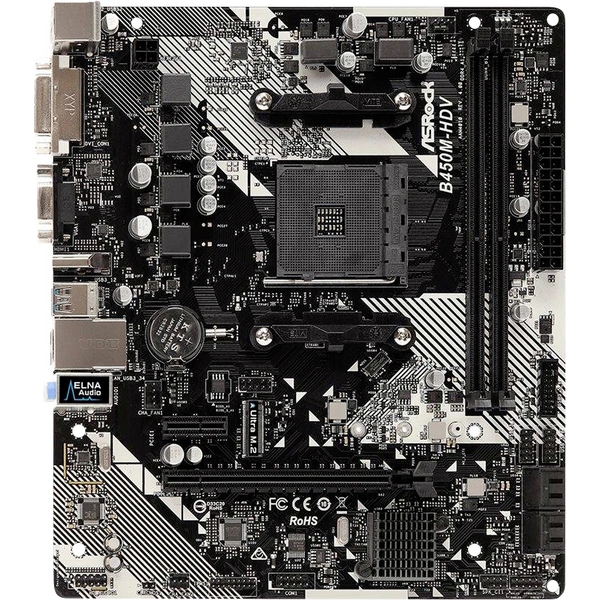 ASRock B450M-HDV R4.0 Mainboard Sockel (PC) AMD® AM4 Formfaktor (Details) Micro-ATX Mainboard-Chipsatz AMD® B450 ASRock B450M-HDV R4.0 Mainboard Sockel (PC) AMD® AM4 Formfaktor (Details) Micro-ATX Mainboard-Chipsatz AMD® B450