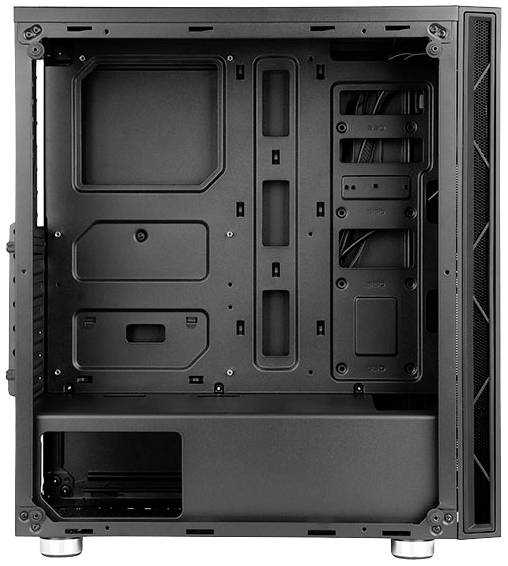 Cooltek Eins RGB Midi-Tower PC-Gehäuse Schwarz