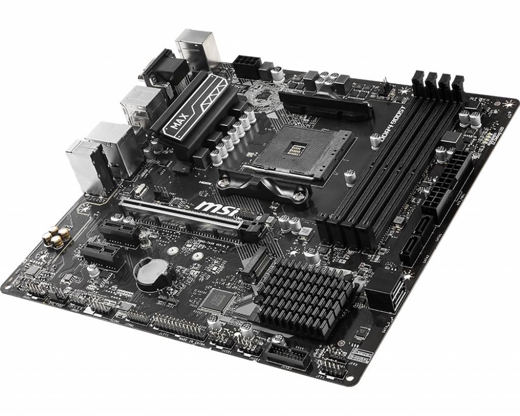 MSI B450M PRO-VDH Max Mainboard Sockel (PC) AMD® AM4 Formfaktor (Details) Micro-ATX Mainboard-Chipsatz AMD® B450