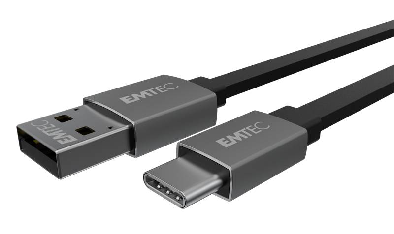 Emtec USB-Kabel USB 3.2 Gen2 USB-A Stecker, USB-C® Stecker 1.20 m Schwarz ECCHAT700TCU3